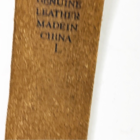 Bohemian embossed leather belt - Picture 6 of 12